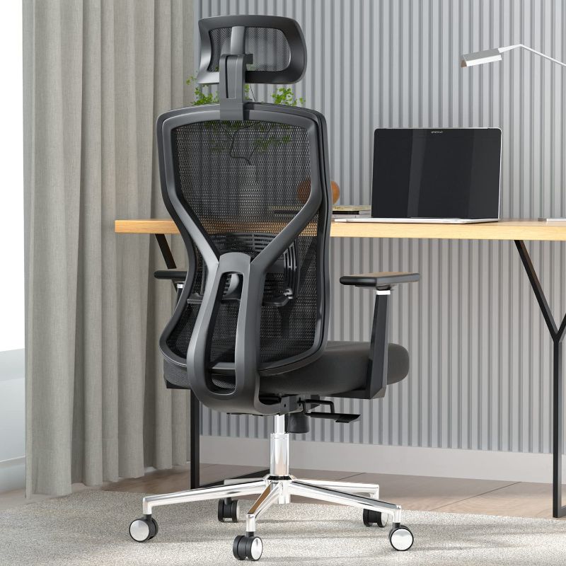 Photo 1 of Ergonomic Office Desk Chair,MOLENTS Adjustable Computer Chair with Seat Slider, Adjustable Lumbar Support,Headrest,3D Armrest, 3 Position Tilt-Lock,Comfortable Mesh Back for Gaming, Home, or Office