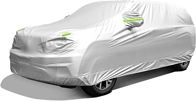 Photo 1 of Car Cover, SUV Waterproof Car Covers for Automobiles All Weather Season UV Protection Snowproof Full Car Cover, Outdoor Full Cover ****UNKNOWN SIZE***