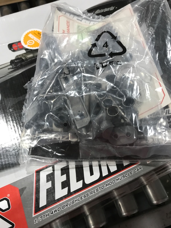 Photo 1 of Arrma 1/7 FELONY 6S BLX Street Bash All-Road Muscle Truck RTR Black ***MISSING WHEELS / MISSING PARTS / FOR PARTS ONLY***