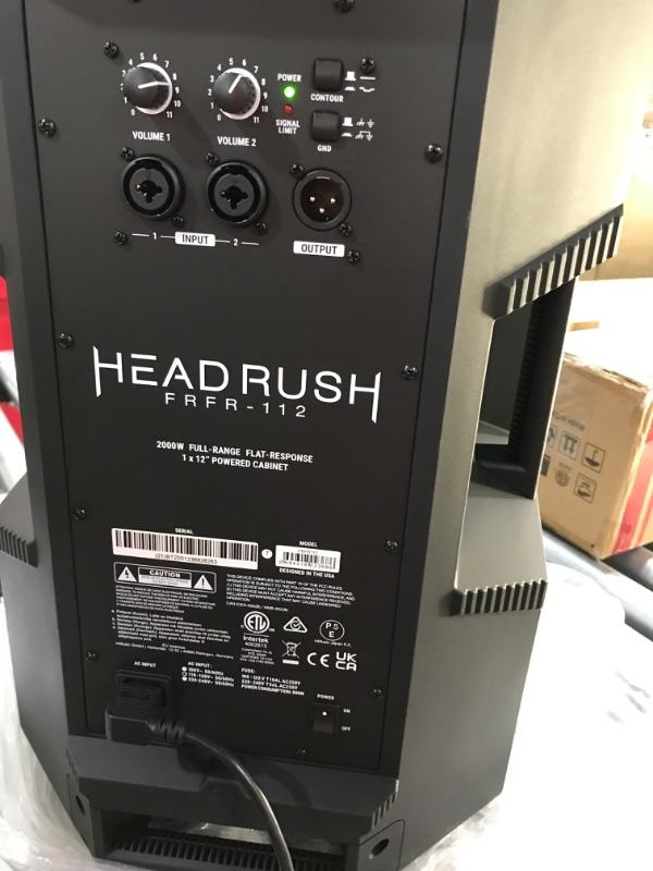 Photo 5 of Headrush Frfr-112 2,000W 1X12 Powered Speaker Cab Black