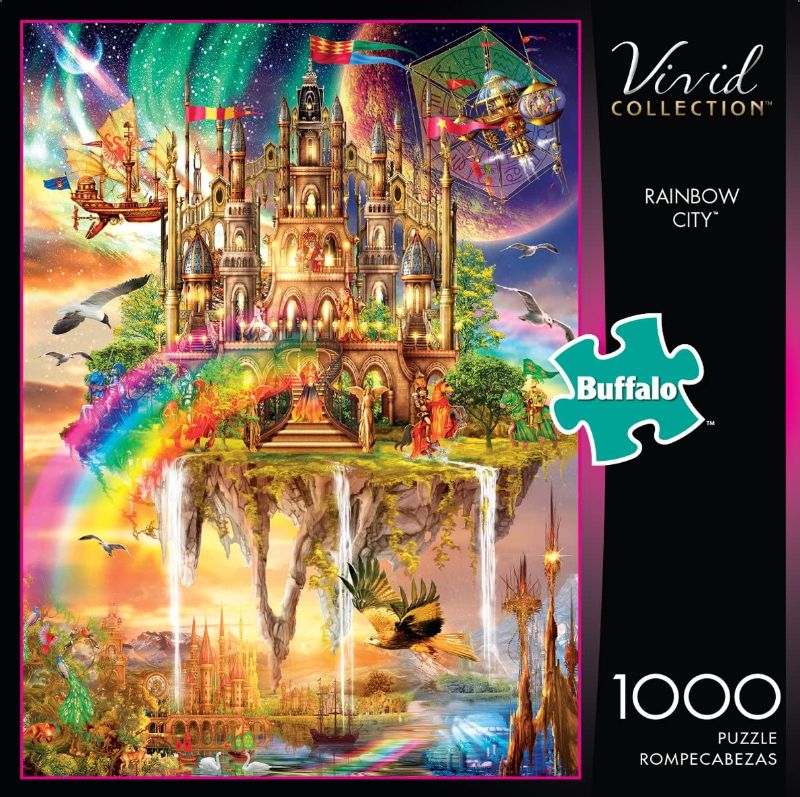 Photo 1 of Buffalo Games - Vivid Collection - Rainbow City - 1000 Piece Jigsaw Puzzle
