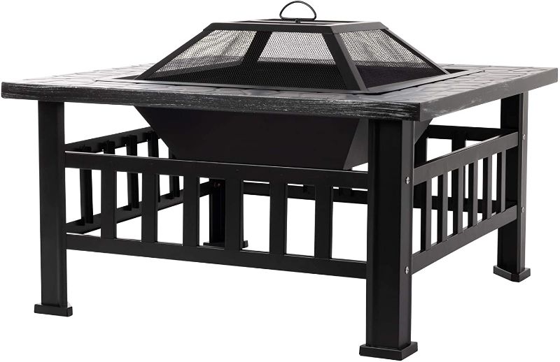 Photo 1 of Amazon Basics 32" Stone Square Fire Pit
