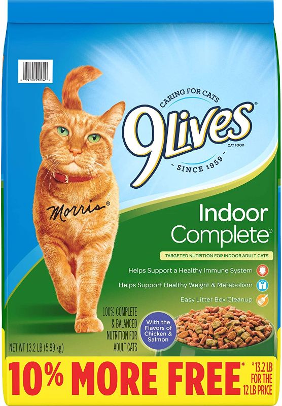 Photo 1 of 9Lives Indoor Complete Dry Cat Food Bonus Bag, 13.2 Lb