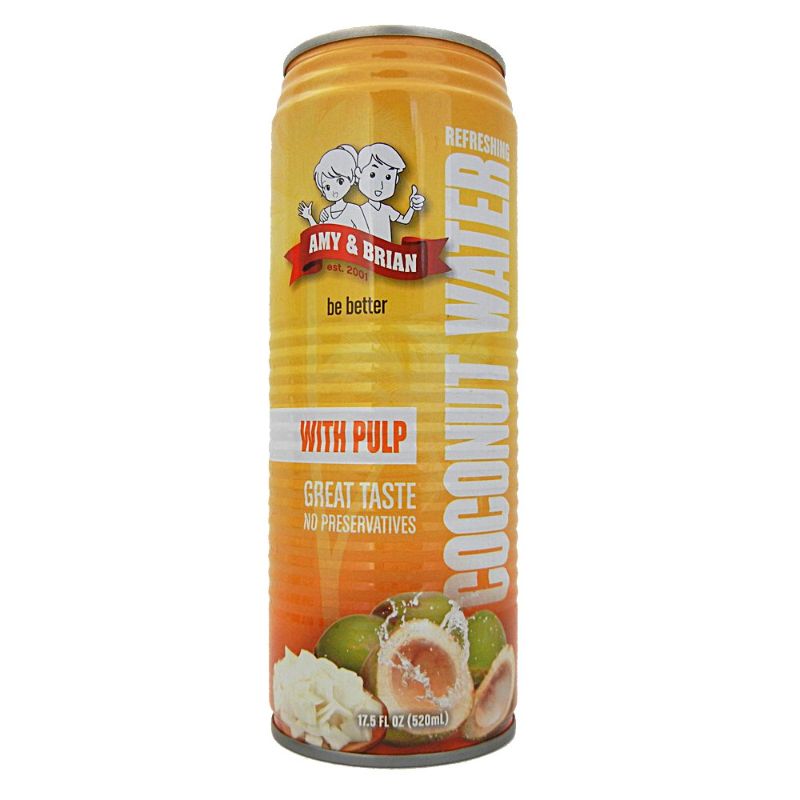 Photo 1 of Amy & Brian Coconut Water with Pulp, 17.5 Ounce Can (Pack of 12)
