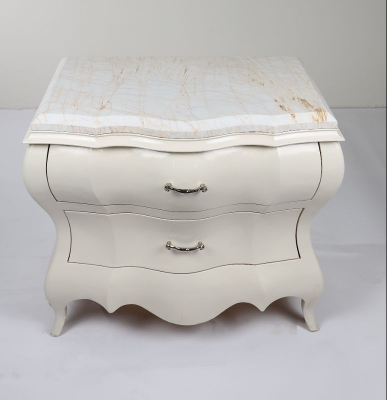 Photo 2 of FAUX MARBLE TOP 2 DRAWER MARBLE TOP DRESSER 30L X 22W X 32H