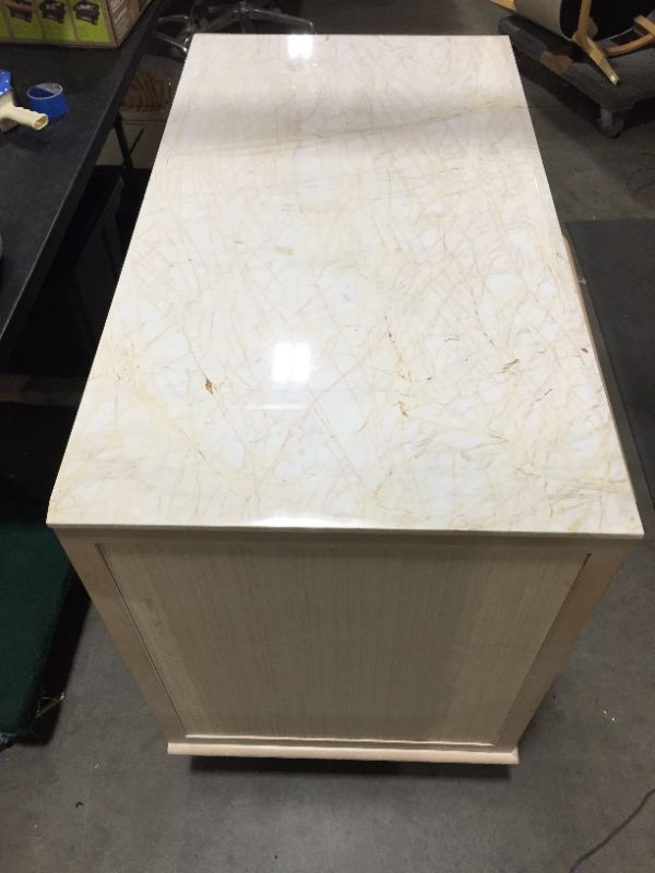 Photo 1 of 4 DRAWER WOODEN DRESSER H33 INCH W47 INCH L25 INCH (DRESSER ONLY)
