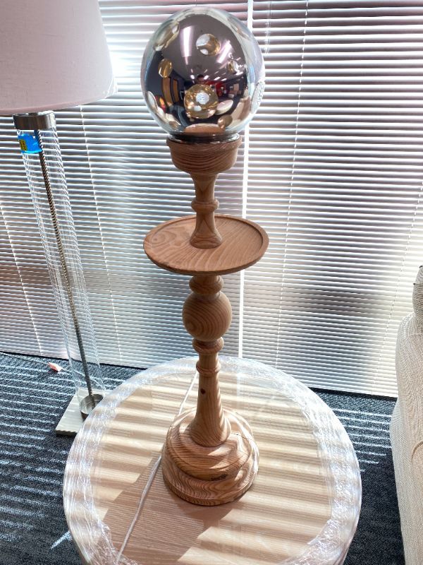 Photo 1 of Table Decoration Silver Sphere 24 Inches