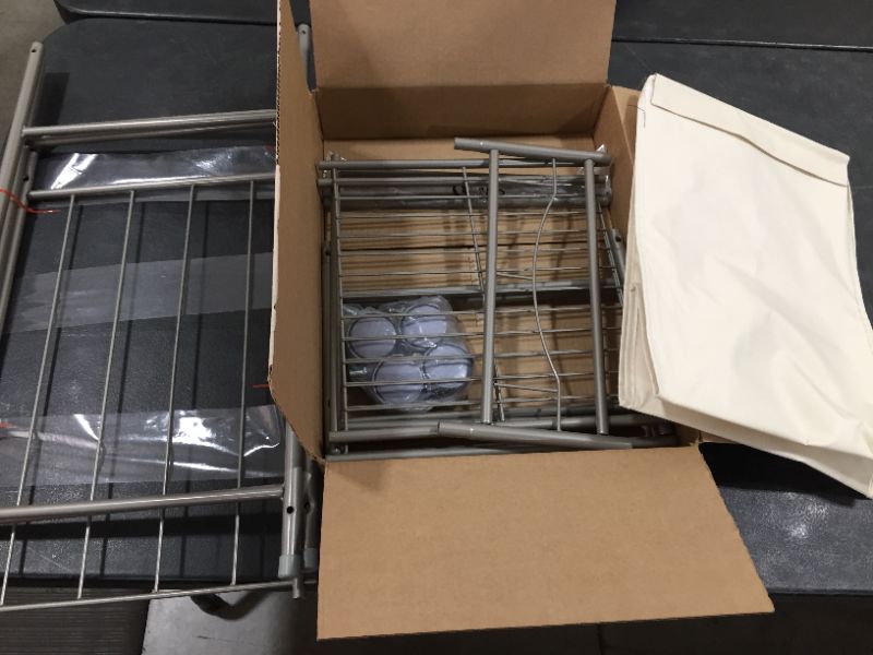 Photo 1 of Cart Laundry Basket with Metal Frame and Bag