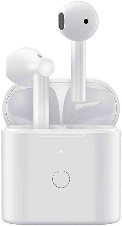 Photo 1 of Bluetooth Earbuds QCY T17 Wireless Earbuds with Charging Case Waterproof Stereo Headphones in Ear Built in Mic Headset Touch Control Premium Sound for Sports, WHITE