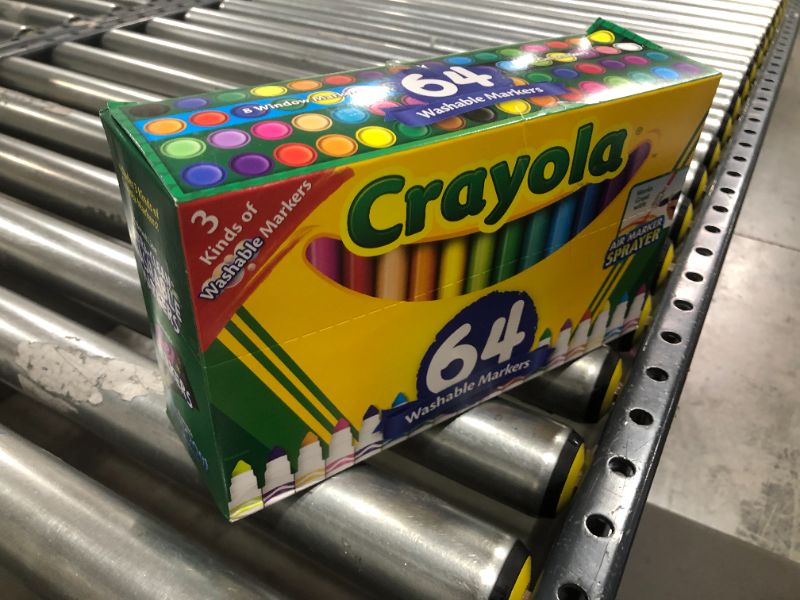 Photo 2 of Crayola 64ct Broad Line Markers with Gel & Window Markers

