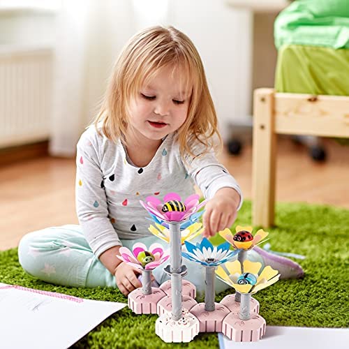 Photo 1 of Starpony Firmament DIY Flower Garden Building Toys - Gifts Toys for 3 4 5 6 Year Girls, Glow in The Dark with Music Box, Educational STEM Toy Pretend Play Gardening Activity Toys
