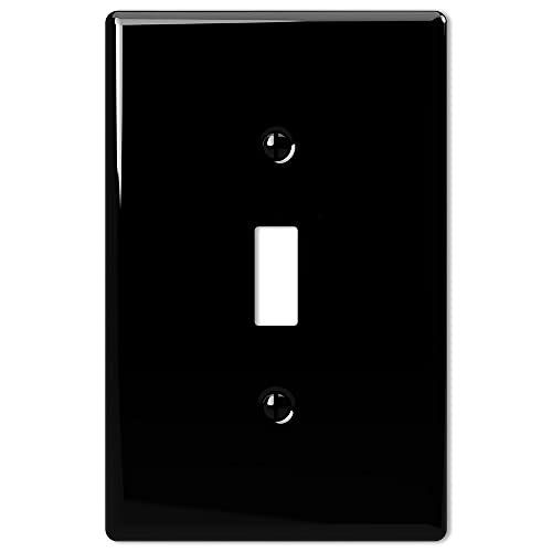 Photo 1 of Amerelle 3000TBK Metro Wallplate, 1 Toggle, Ceramic, Black, 3 PACK
