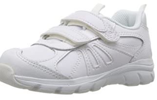 Photo 1 of Stride Rite Unisex-Child Cooper 2.0 Hook & Loop Sneaker, WHITE, SIZE 2.5 X-WIDE
