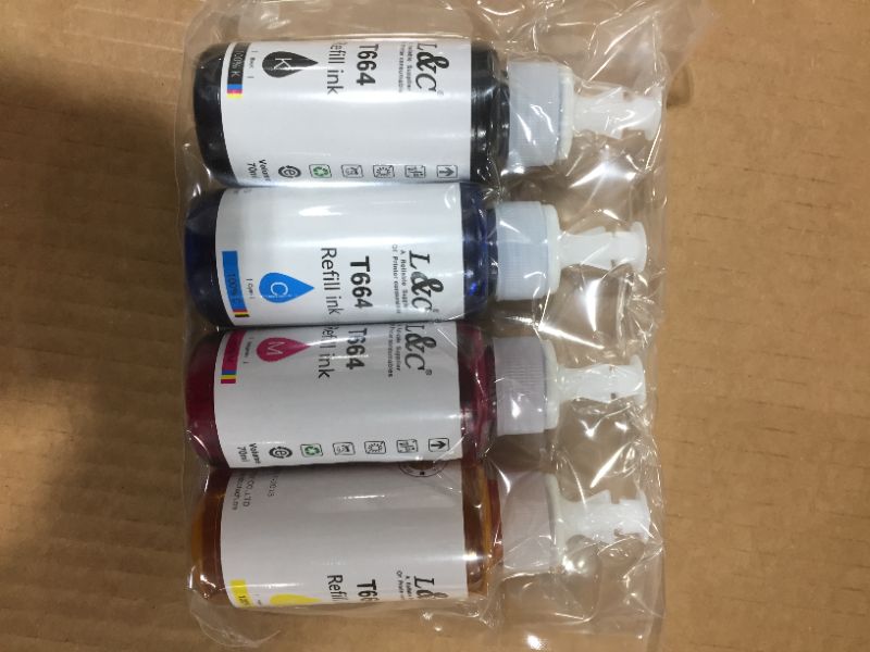 Photo 2 of Sublimation Ink L&C Autofill Refill for EcoTank 2800 ET-4800 ET-2803 ET-2800 ET-2850 ET-2720 ET-2760 ET5800 ST-2000 ST-3000 ST-4000 ST-C2100 Supertank Printers