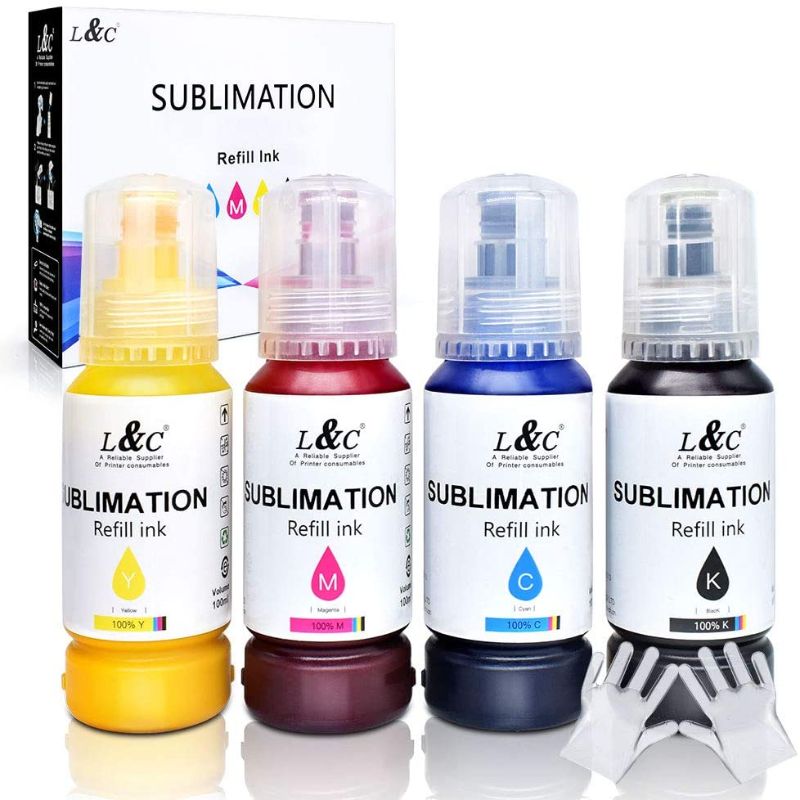 Photo 1 of Sublimation Ink L&C Autofill Refill for EcoTank 2800 ET-4800 ET-2803 ET-2800 ET-2850 ET-2720 ET-2760 ET5800 ST-2000 ST-3000 ST-4000 ST-C2100 Supertank Printers