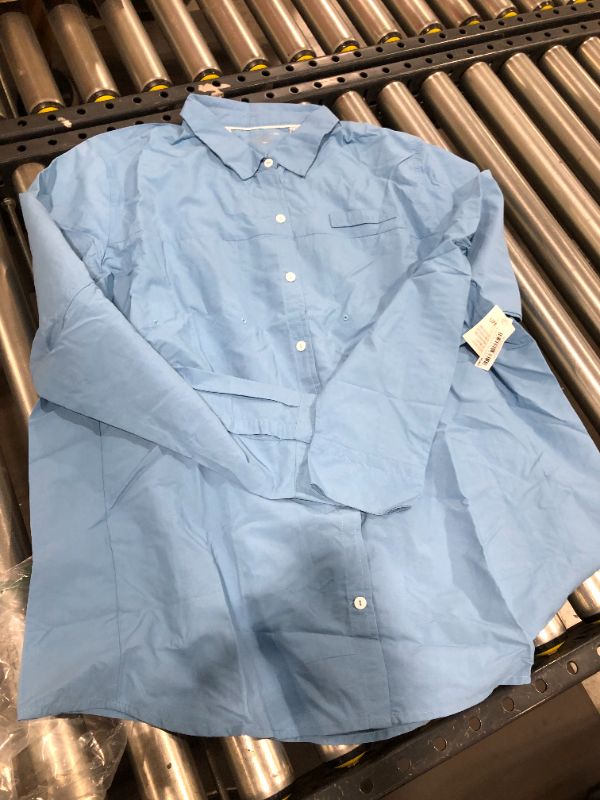 Photo 1 of Amazon Essentials Women's Long-Sleeve Classic-Fit Outdoor Shirt with Chest Pockets XXL