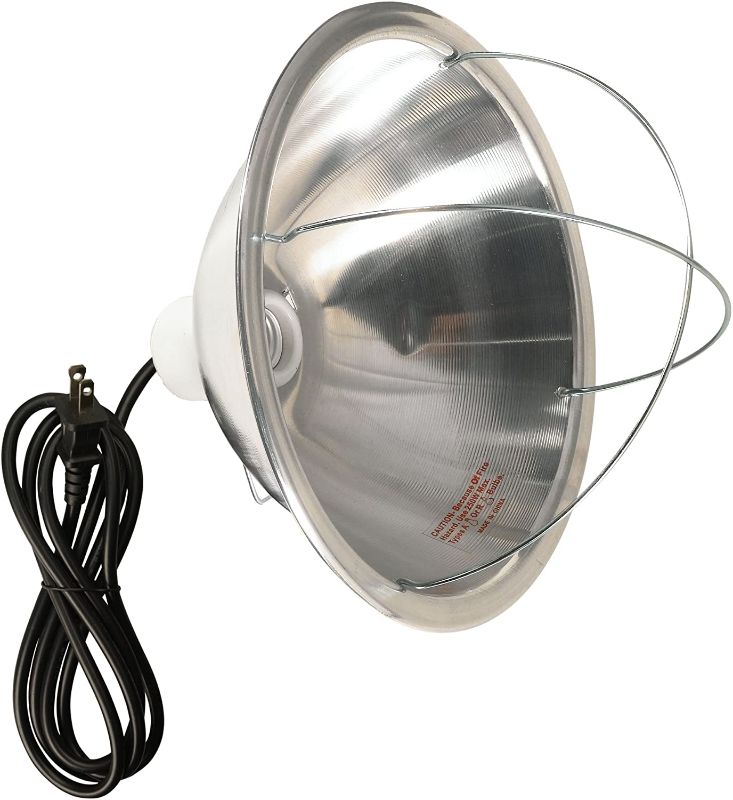 Photo 1 of Woods 0165 Brooder Lamp with Bulb Guard,10.5 Inch Reflector and 6 Foot Cord (250 Watt, 18/2 SJTW), 0