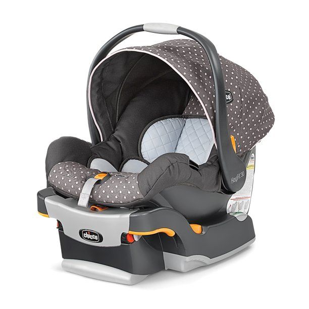 Photo 1 of Chicco KeyFit 30 Infant Car Seat with Base, Usage 4-30 Pounds, Lilla (Grey/Pink)