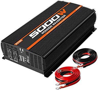 Photo 1 of POTEK 5000W Power Inverter 4 AC Outlets 12V DC to 110V AC Car Inverter with 2 USB Ports