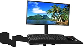 Photo 1 of EZM LCD/LED/Plasma/Flat Panel Monitor and Keyboard Wall Mount Black