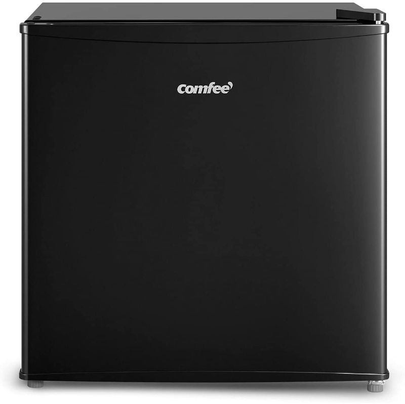 Photo 1 of COMFEE' 1.7 Cubic Feet All Refrigerator Flawless Appearance/Energy Saving/Adjustale Legs/Adjustable Thermostats for home/dorm/garage [black]
