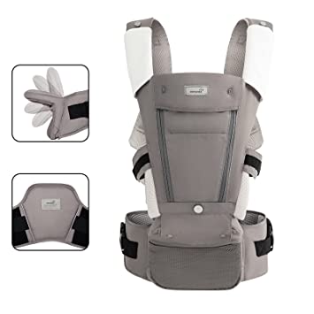 Photo 1 of Ergonomic Baby Carrier Wrap Newborns to Toddler All Seasons Foldable Hip Seat with Lumbar Support for Newborns to Toddler 7-33 lbs