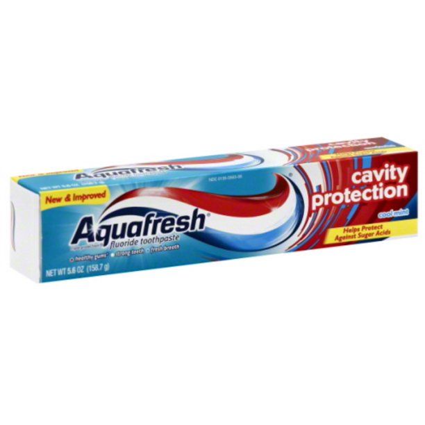 Photo 1 of 6 Pack - Aquafresh Cavity Protection Fluoride Toothpaste, Cool Mint 5.6 oz, BEST BY 02 2023
