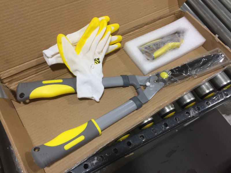 Photo 1 of Jardineer 2Pcs Professional Hedge Clippers, 23.6'' Heavy Duty Hedge Shears & 8.3'' Cut Easy Hand Pruners, Manual Bush Trimmers with Sharp Blades Ergonomic Handle