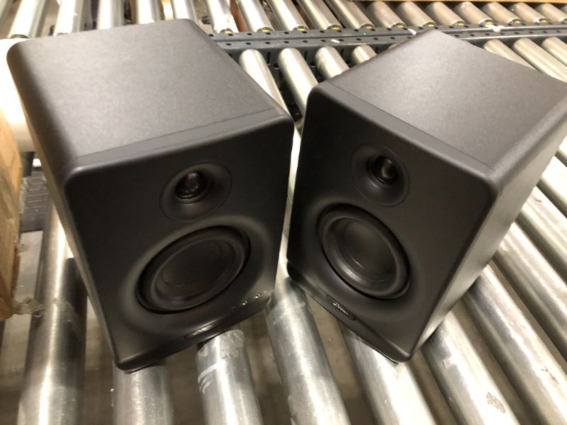 Photo 2 of Donner Studio Monitors 4" Near Field Studio Monitors with CSR 5.0 Bluetooth, for Music Production, Live Streaming and Podcasting, 2-Pack Including Monitor Isolation Pads-New Version, BLACK