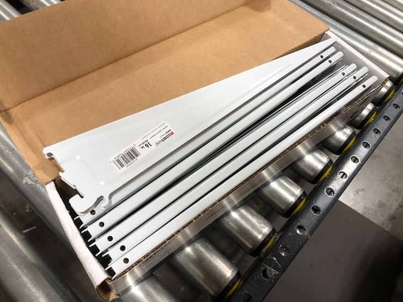Photo 1 of ClosetMaid 16-in White ShelfTrack Bracket, BOX OF 12