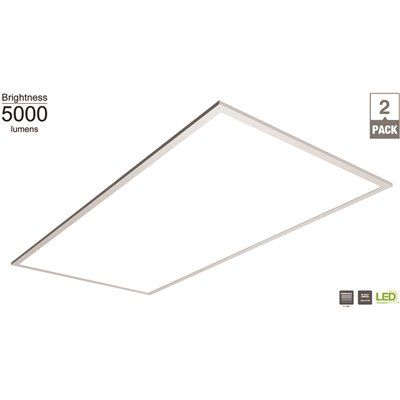 Photo 1 of Commercial Electric 2 ft. x 4 ft. 5000 Lumens Integrated LED Panel Light (2-Pack)
