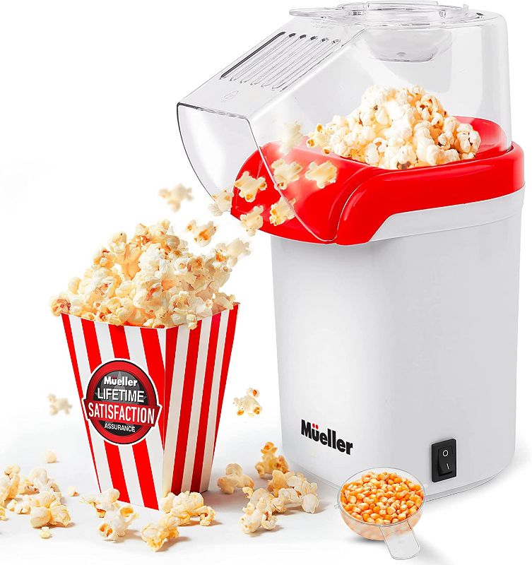 Photo 1 of Mueller Ultra Pop, Hot Air Popcorn Popper, Electric Pop Corn Maker, Healthy and Quick Snack, No Oil Needed with Measuring/Butter Cup
