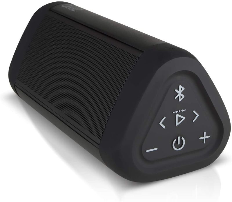 Photo 1 of OontZ Angle 3 Ultra Waterproof 5.0 Bluetooth Speaker, 14 Watts, Hi-Quality Sound & Bass, 100 Ft Wireless Range, Play 2, 3 or More Speakers Together, OontZ App, Bluetooth Speakers (Black)
