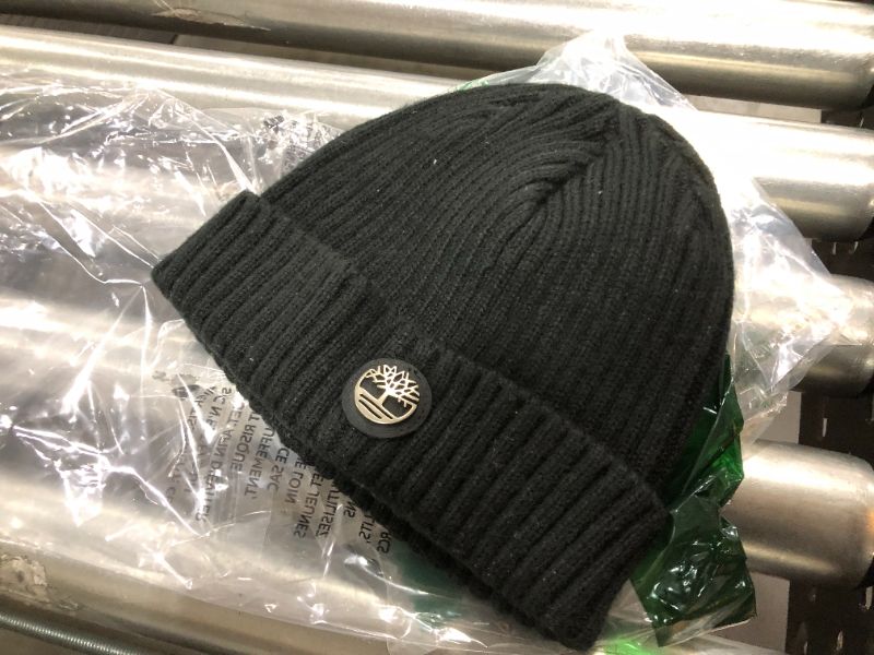 Photo 2 of Timberland Men's Ribbed Watch Cap with Logo Plate
