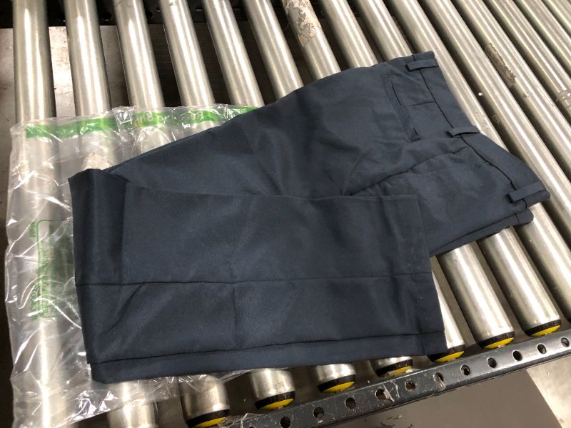 Photo 1 of AMAZON ESSENTIALS NAVY DRESS SLACKS, SIZE 31W 34L