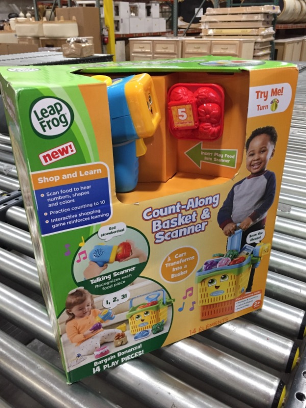 Photo 2 of LeapFrog Count-Along Basket and Scanner, Multicolor
