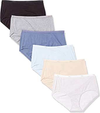 Photo 1 of Hanes Women's Cotton Brief Underwear 12 pack  (Colors May Vary) (L)