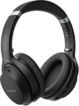 Photo 1 of Rhystereo Noise Cancelling Headphones with Mic, Bluetooth 5.0 Headphones with 40H Playtime, USB-C Fast Charging, Hi-Fi Bass, Memory Foam Ear Cups, Foldable Wireless Wired Headset for Home Office
