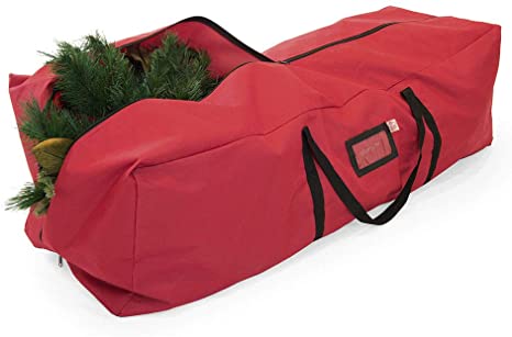 Photo 1 of [Red Duffle Bag Storage Bag] - Christmas Tree Storage Bag for Artificial Trees up to 4 Feet Tall