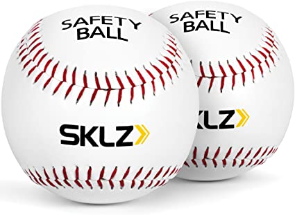 Photo 1 of SKLZ Soft Cushioned Safety Baseballs, 2 Pack, White Pearl
