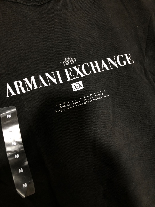 Photo 1 of Armani Exchange Single Stitch Black Medium T-Shirt