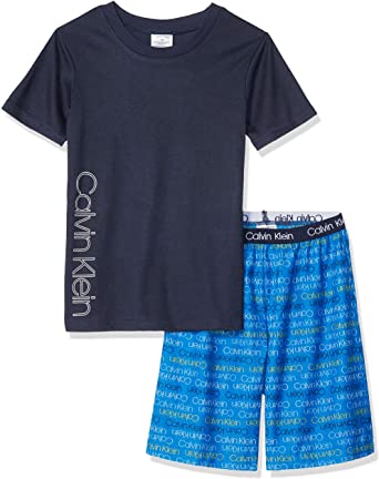 Photo 1 of Calvin Klein Boys' 2 Piece Sleepwear Top and Bottom Pajama Set Pj (L)
 