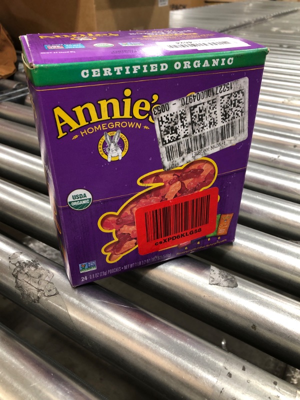 Photo 2 of Annie's Organic Bunny Fruit Snacks, Variety Pack, Gluten Free, Vegan, 24 ct
