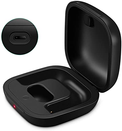 Photo 1 of Charging Case Replacement Compatible with Powerbeats Pro with Bluetooth Pairing Sync Button & 700mAh Built-in Battery (Not Include Power Beats Earbuds) Black

