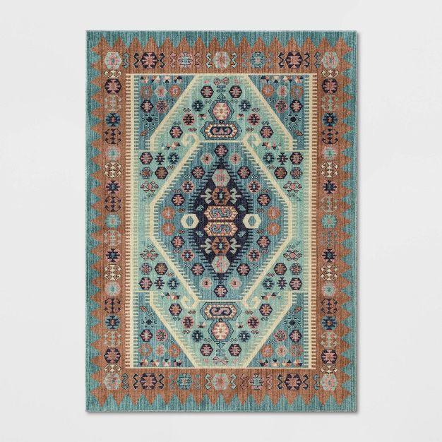 Photo 1 of Buttercup Diamond Vintage Persian Woven Rug - Opalhouse™ (Size 5' x 7')

