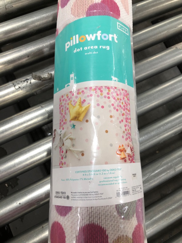 Photo 3 of 4'x5'6" Confetti Rug Pink - Pillowfort™

