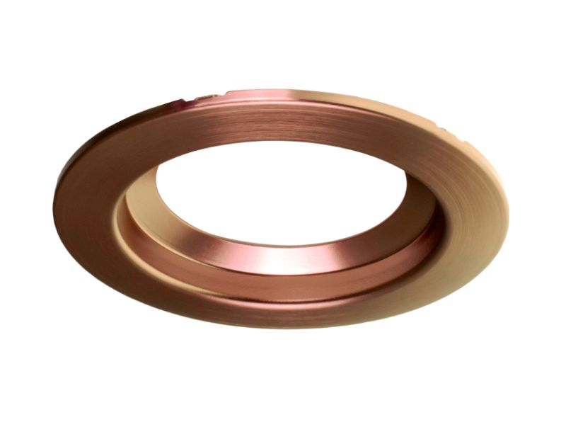 Photo 1 of 3pk of DCR4-TR-AC 4 in. DCR4 Series Aged Copper Metallic Trim for DCR4 LED Downlight
