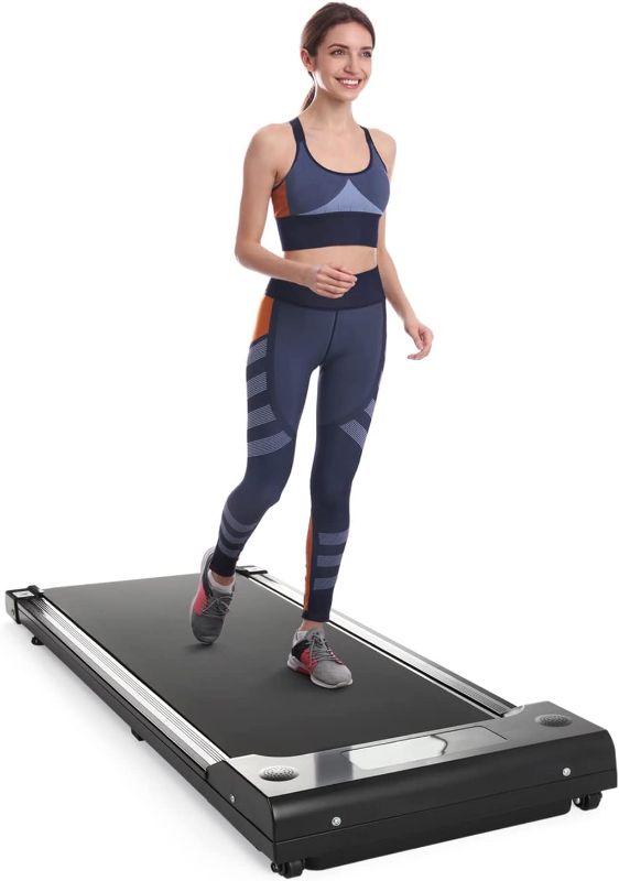 Photo 1 of Gallelife 2 in 1 Under Desk Treadmill, Powerful and Quiet Walking Pad with Remote Control. Portable, Slim, Compact and Installation-Free Walking Jogging Running Treadmill for Home Office
