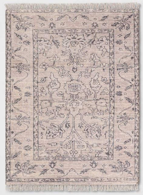 Photo 1 of 5'x7' Bradley Antique Persian Style Rug Cream - Threshold