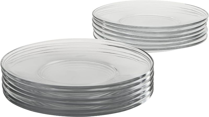 Photo 1 of Anchor Hocking 8-Inch Presence Glass Salad Plate, Set of 12
